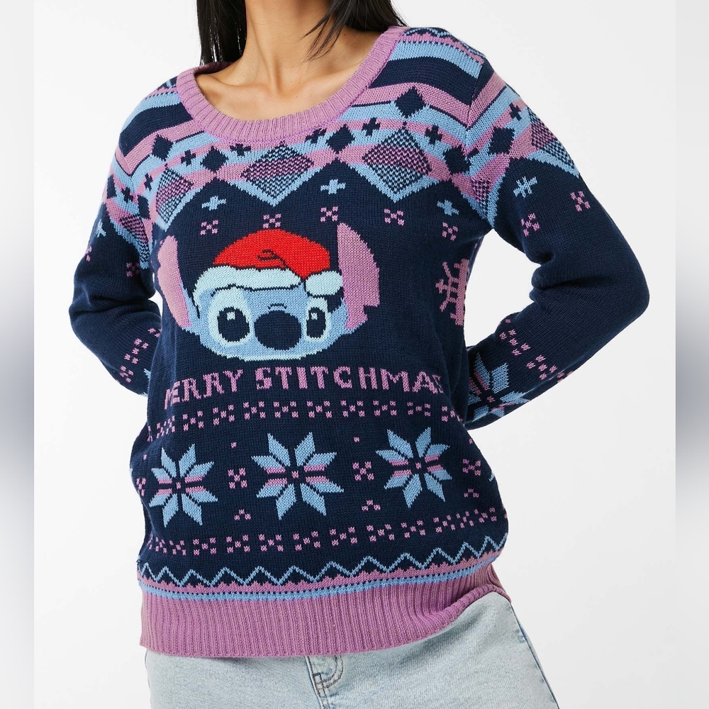 Merry Stitchmas (Disney) Ugly Christmas Sweater - Size S